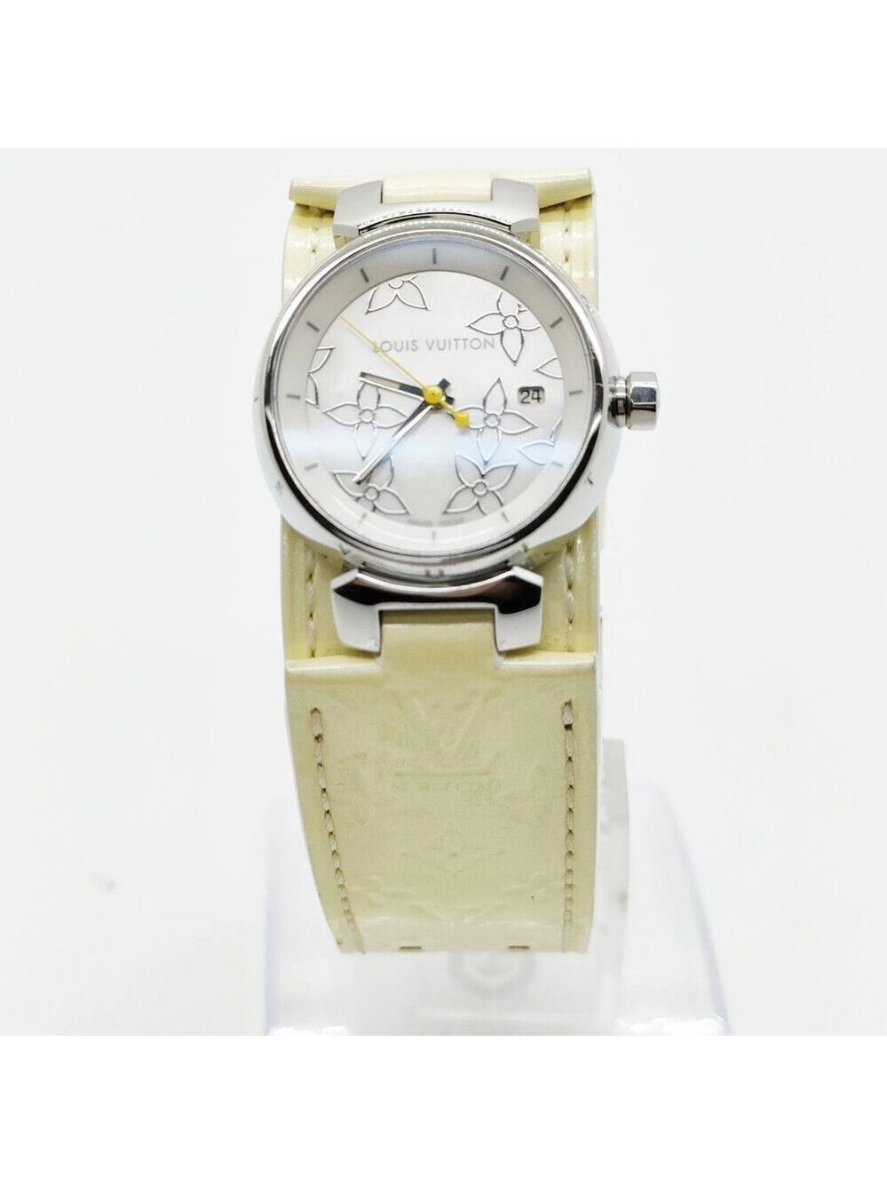 Louis Vuitton Watch Q121c 26mm Women's Whites X Yellows 558-070225